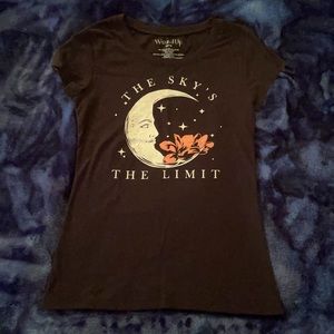 Moon Graphic Tee Medium NWOT